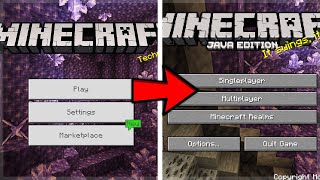 How To Turn Your MCPE Into Minecraft Java Edition (Updated)