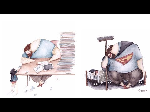 Heartwarming Illustrations About The Love Between Dads And Their Little Girls Video