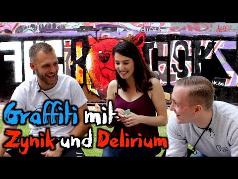 Esra, Zynik & Delirium sprühen werbeunfreundliches Graffiti (Newcomer)