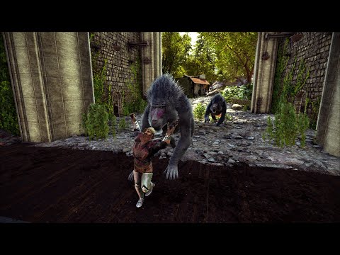 Taming my first Dinopithecus and Exploring the Redwood Castle! (Ark Lost Island Episode 4)