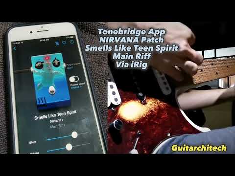 FREE Awesome TONEBRIDGE Guitar App Cheap iRig Soundcard Nirvana Smells like Teen Spirit Rhythm Patch