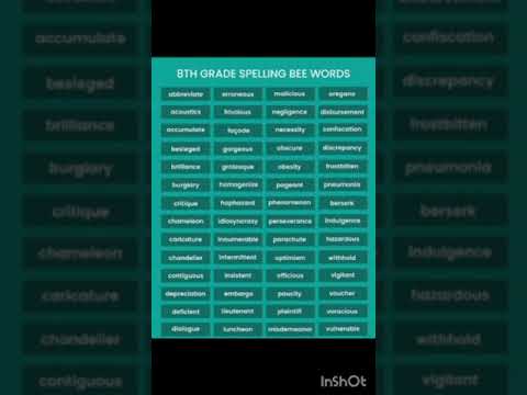 Prepare For SpeLL Bee Competition #vocabulary #mk #education #english