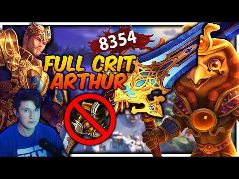 I BUILT ALL THE CRIT ITEMS ON KING ARTHUR SOLO!!