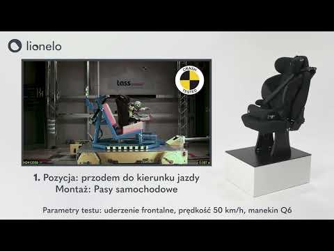 lionelo Lars i-Size - crash test Tass International (PL)