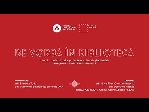 DE VORBĂ ÎN BIBLIOTECĂ - Uranus Acum