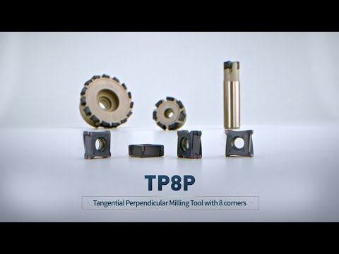 『Tangen Pro TP8P』  탄젠셜 양면형 8코너 직각 밀링 공구