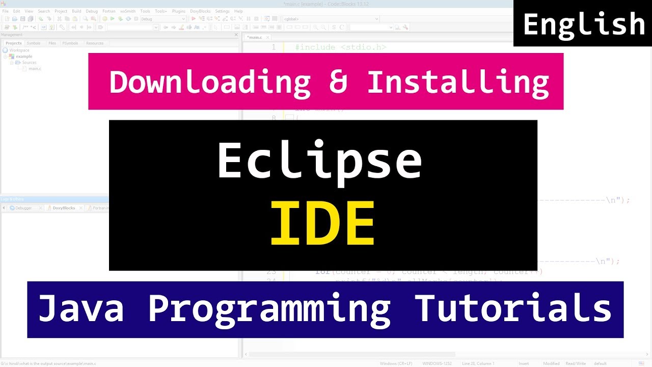 Installing Eclipse IDE  for Java Programming Video Tutorial