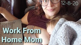 Get Ready For Work With Me in LESS Than TRHEE MINUTES | Work From Home Mom | Vlogmas Day 8