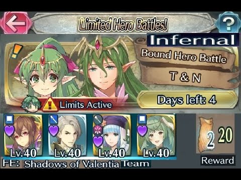 The battle with Limited unit : Vs. Tiki & Nagi - Infernal (with F2P units, SI and seals)