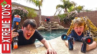 Sneak Attack Squad Vs. Dad! Nerf Rival Showdown!