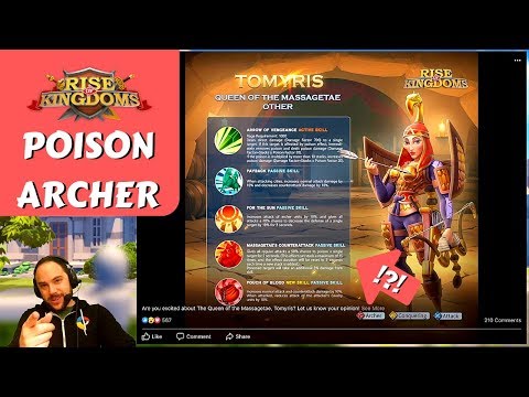 TOMYRIS, Queen of the Massagetae REVEALED - New Archer Commander | Rise of Kingdoms