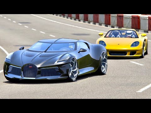 Bugatti La Voiture Noire vs Porsche Carrera GT - Highlands