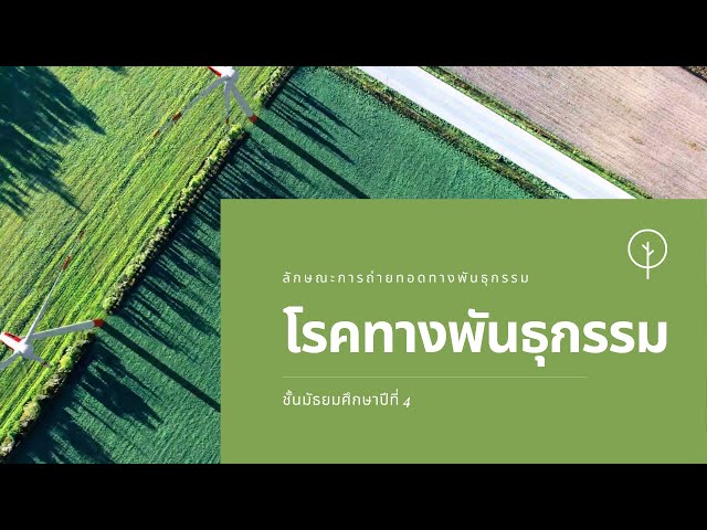 โรคทางพันธุกรรม บนโครโมโซมร่างกายและโครโมโซมเพศ