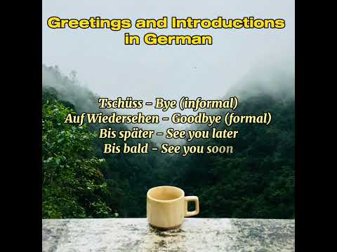 Greetings and Introductions in German | English translation