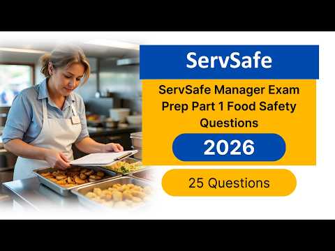 Servsafe Manager Practice Test