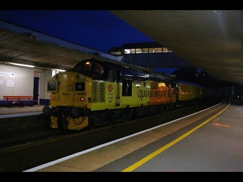 37099 at Dawlish on rear of 3Q52 Test Train
