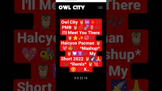 Owl City 🦉⭐💖🎶 PMB 🦉💋🧬🎶 I&#39;ll Meet You There 🦉💞 Halcyon Pacman ✨🎶 *Mashup* 🦉💘  2022 *Remix* 🥰 🎶 X..