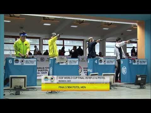 Men's 50m Pistol final round - Munich 2013 ISSF World Cup Final