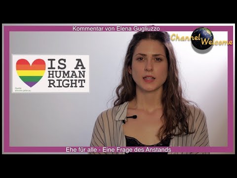 Ehe für alle - Eine Frage des Anstands. Kommentar von Elena Gugliuzzo