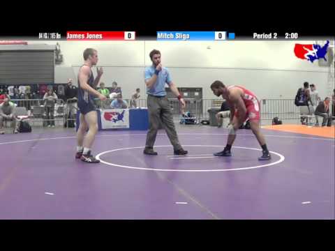 James Jones vs. Mitch Sliga at 2013 Junior Nationals - FILA - FS