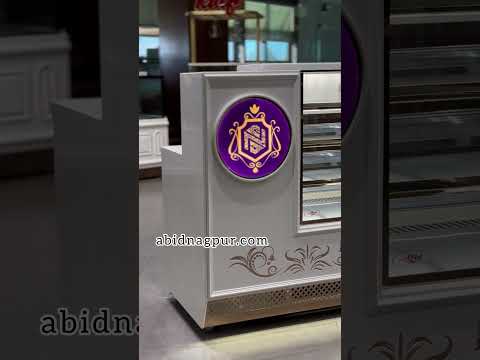 Stainless steel corian display counter, for bakery