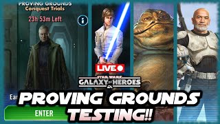 Nooch2Gud LIVE!!!  Proving Grounds Testing (All Levels) with CLS, Phoenix, & Jabba!!