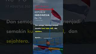 Download lagu DIRGAHAYU RI - Ucapan HUT kemerdekaan Republik Indonesia ke - 76 tahun 2021 #shorts #dirgahayuri mp3
