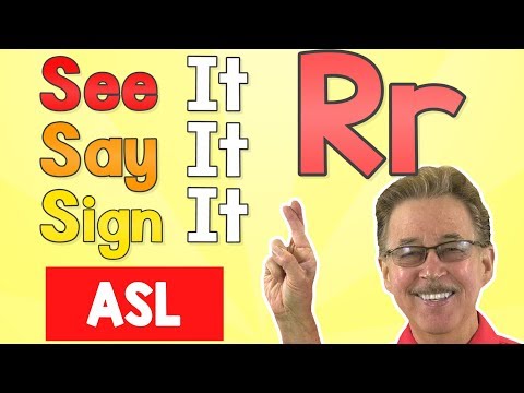 See it, Say it, Sign it | The Letter R | ASL for Kids | Jack Hartmann