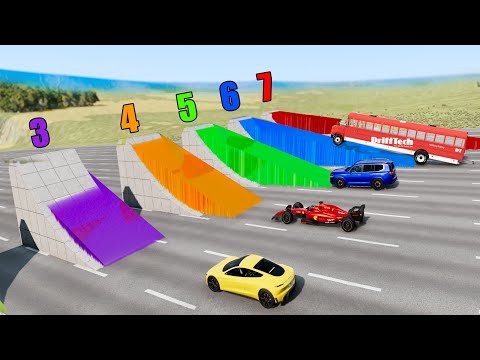 Which Water Ramp Gives Longest Jump? - Beamng drive