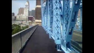preview picture of video 'Covington KY to Cincy (Queen City) OH Singing Bridge Ride~ PWR2MCA'