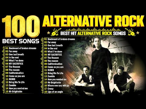 Top 100 Alternative Rock 90'S 2000'S🎶 Linkin Park, Green Day, Simple Plan, Hoobastank, Hinder, Creed
