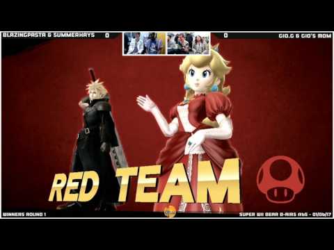 WBB #65 | BlazingPasta & Summerhays vs Gio.G & Gio's Mom - Winners Round 1 - Smash 4 Doubles