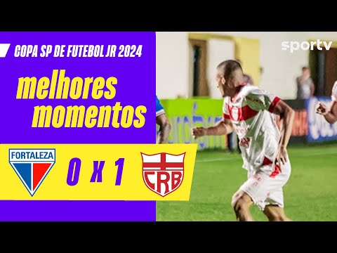 Gols e lances de Fortaleza x CRB