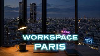 Late Night Focus • Retrowave in Paris Rooftop Glow