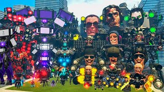 SKIBIDI TOILET VS TITAN CAMERAMAN, MECHA SPEAKERMAN & TV MAN – ALL BOSSES FIGHT IN GARRY'S MOD!