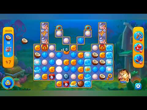 фишдом 2022 # 10524 уровень - прохождение без бустеров # Fishdom,  10524  level - no Boosters.