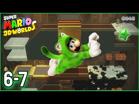 Super Mario 3D World 6-7 - Fuzzy Time Mine (World 6 Walkthrough)
