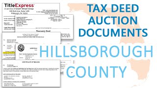 Hillsborough County - Locate all Info and Documents for Tax Deed Auction Excess Proceeds Claims