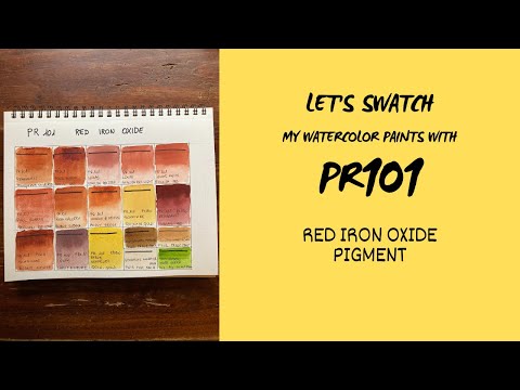 Is PR101 the most versatile pigment? Stunning colors in my watercolor collection with PR101