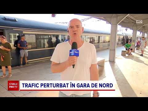 Traficul feroviar, închis în Gara de Nord pe mai multe linii