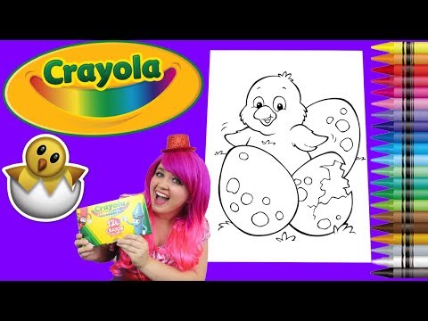 Coloring A Baby Bird Crayola Coloring Book Page Crayons | KiMMi THE CLOWN Video