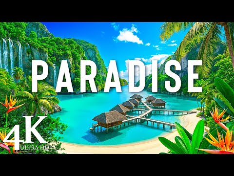FLYING OVER PARADISE (4K UHD) - Relaxing Music Along With Beautiful Nature Videos - 4K Video UltraHD