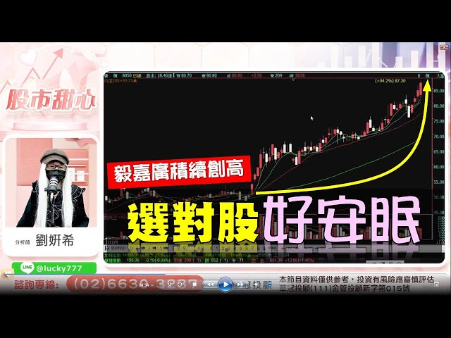 0914 - 選對股票安心睡覺，毅嘉廣積持續創高