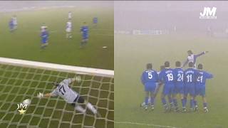Ni siquiera la NIEBLA pudo parar este GOLAZO de Batistuta