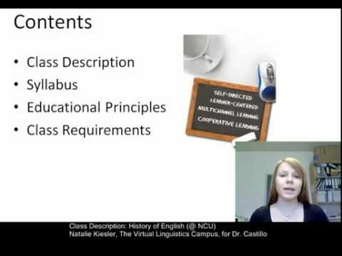 Class Description - History of English (@ NCU)