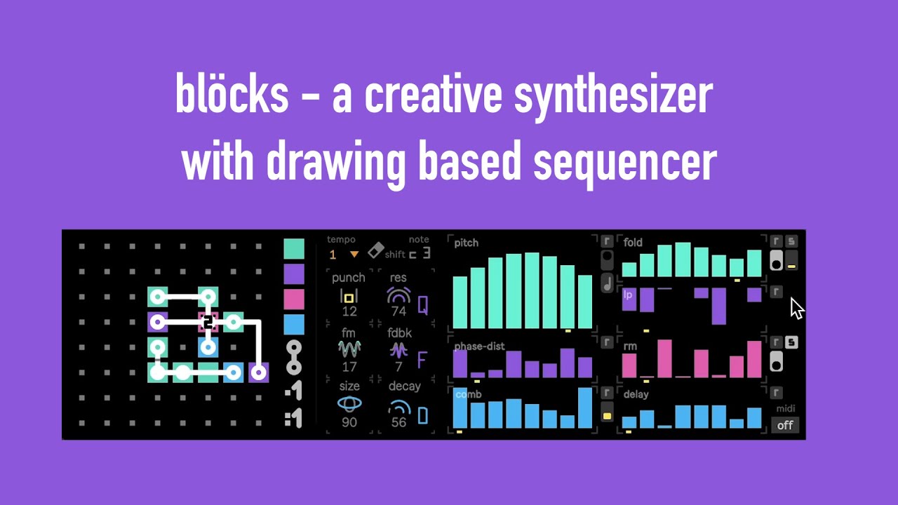 Blöcks - a creative synthesizer with drawing based sequencer - General ...