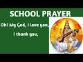 School Prayer - 🌹Oh! My God I Love You 🌹 ( English Prayer )  - RVK Educational Academy