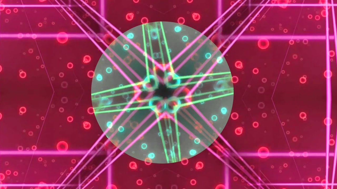 Red Bubble and Disco Ball Motion Background