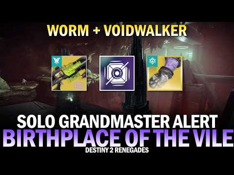 Solo GM Alert Birthplace of the Vile (Voidwalker) [Destiny 2 Renegades]