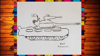 EKT - Karakalem Kolay Ve Basit Tank Çizimi
